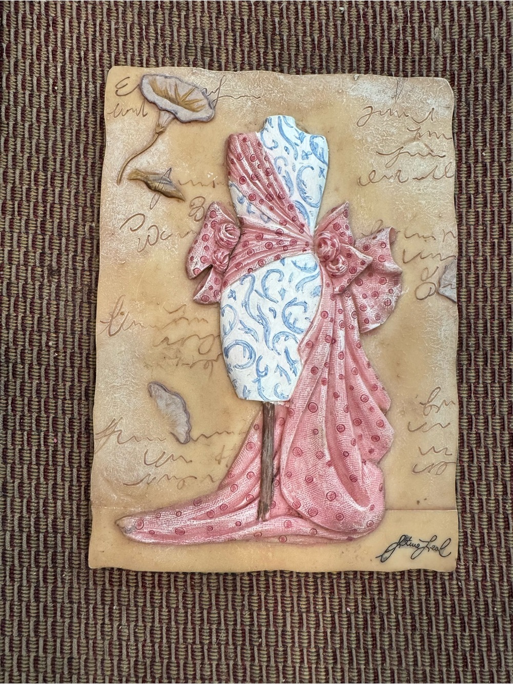 Dress Form Wall Art Plaque